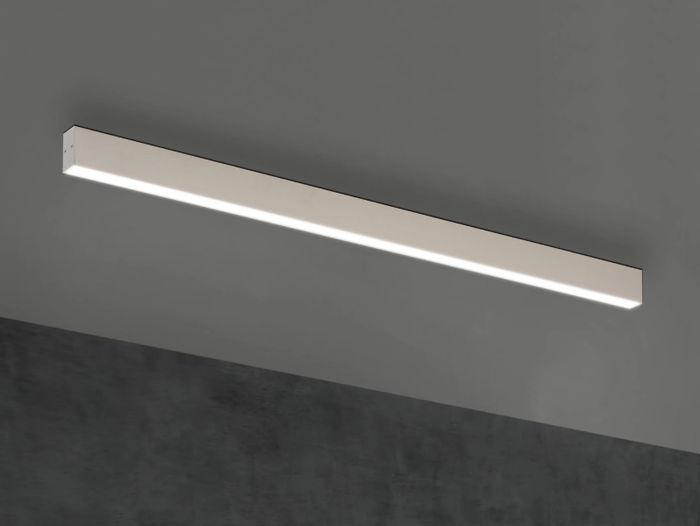 TI-ZAS - Ceiling mounted aluminium linear lighting profile for LED modules _ Olé Lighting